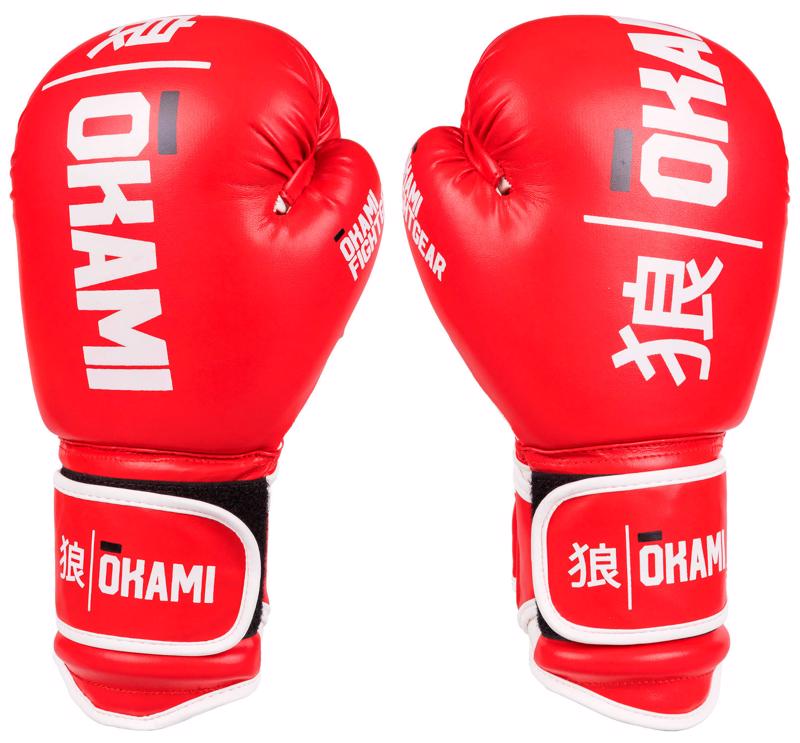 OKAMI STRIKER BOXING GLOVES -RED